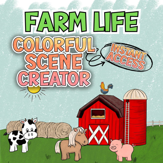 Farm Life - Colorful Scene Creator Set