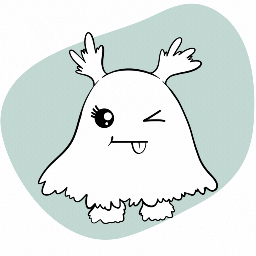 Kawaii Cute Monsters - Coloring Page Scene Creator