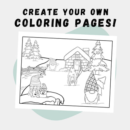 Winter Gnomes: Create Your Own Gnome Coloring Pages