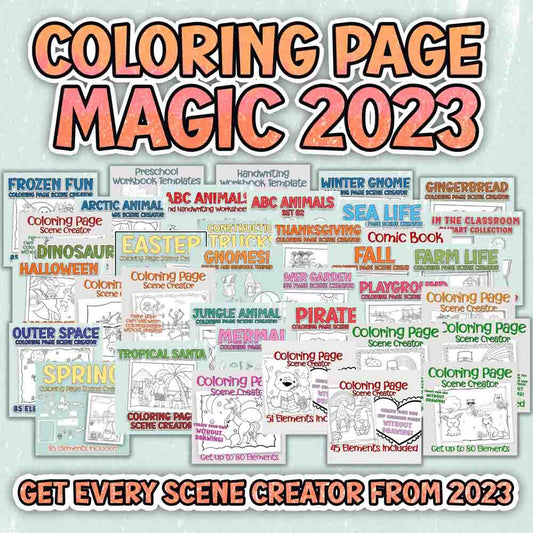 Coloring Page Magic 2023: Unleash Your Creativity with the Ultimate Scene Creator Set