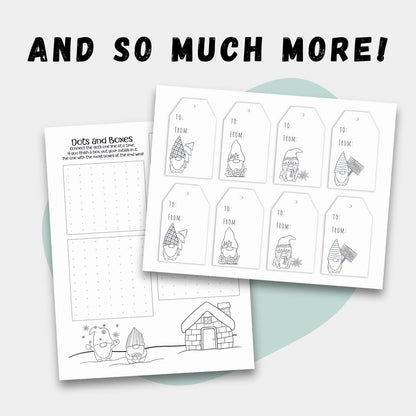 Winter Gnomes: Create Your Own Gnome Coloring Pages