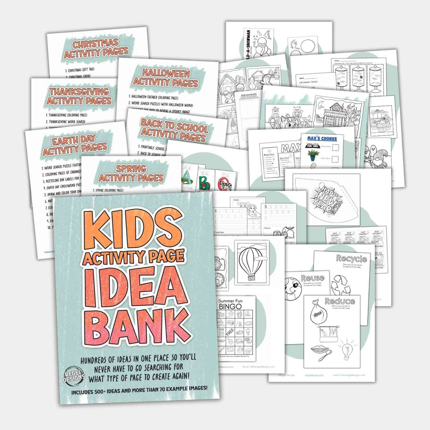 Kids' Activity Page Idea Bank