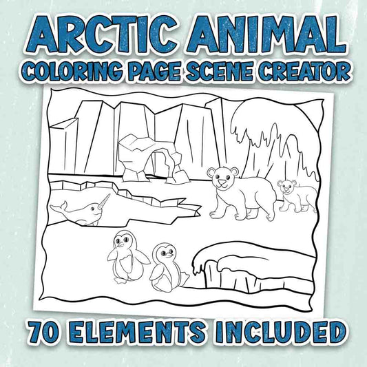 Arctic Animals Scene Creator Set