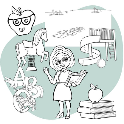 Back-to-School Starter Templates + Mini Scene Creator Set