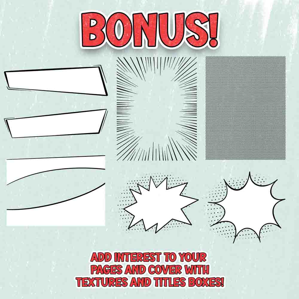 Comic Set Out Comic Builder Scene Creator Set – RegelDesigns