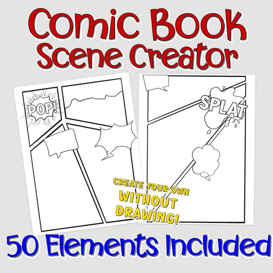 Comic Builder Scene Creator Set