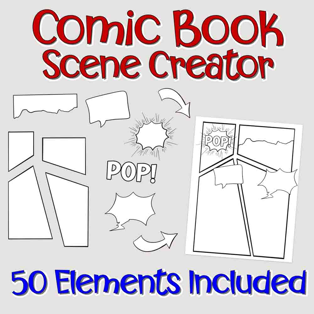 Comic Scene Base Comic Builder Scene Creator Set – RegelDesigns