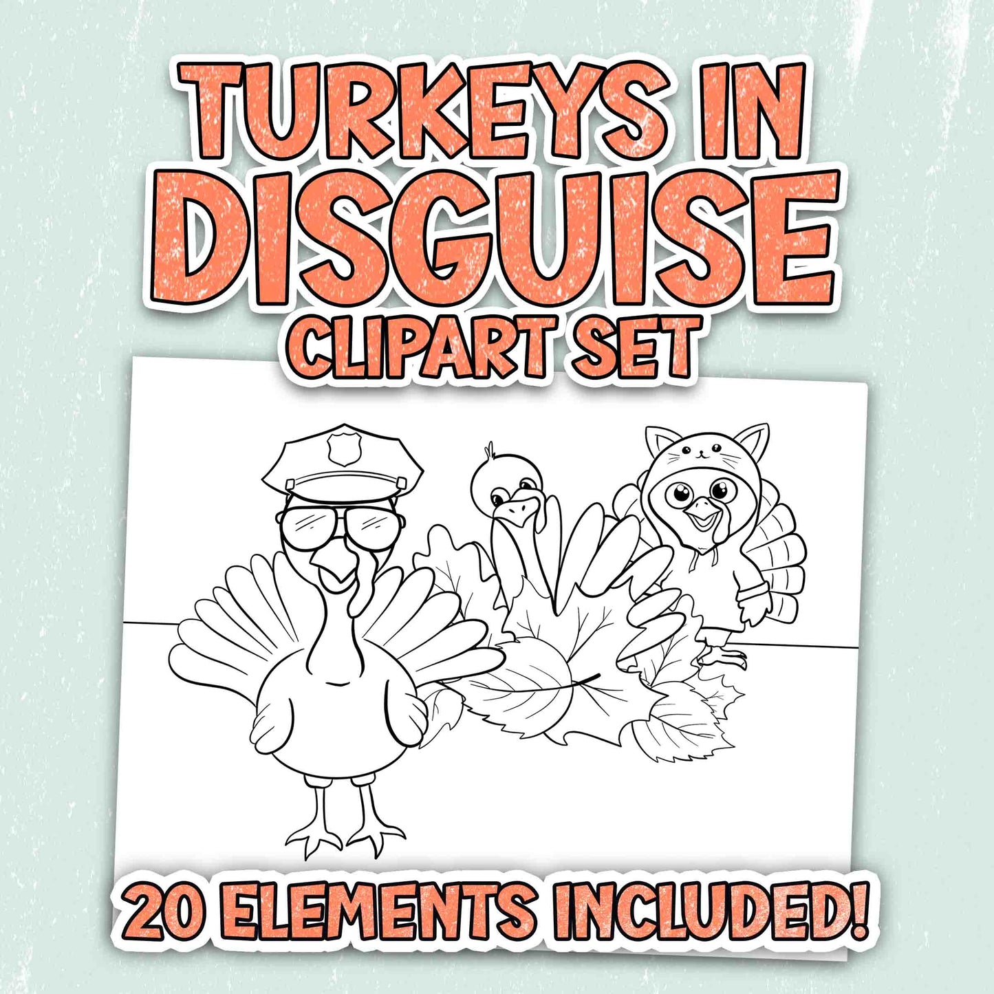 Fall Bundle - Woodland Animal Camping and Turkeys in Disguise