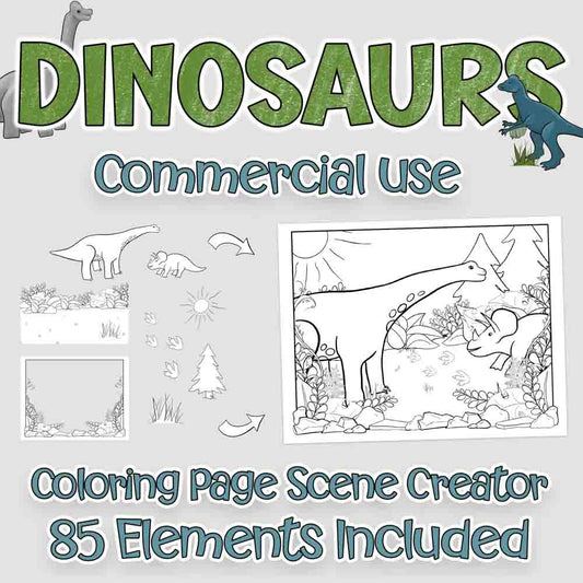 Dinosaur Scene Creator Set