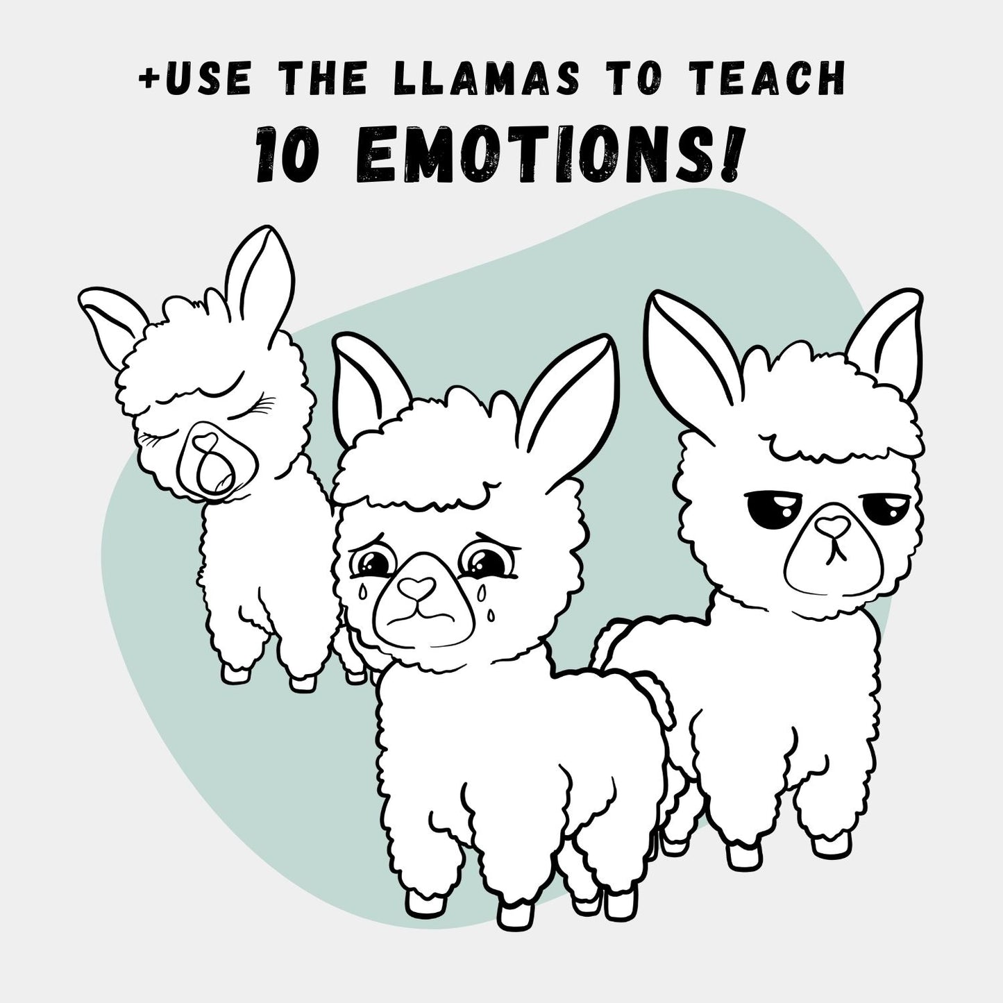 NEW IN SHOP! - Lovable Llamas - Coloring Page Scene Creator