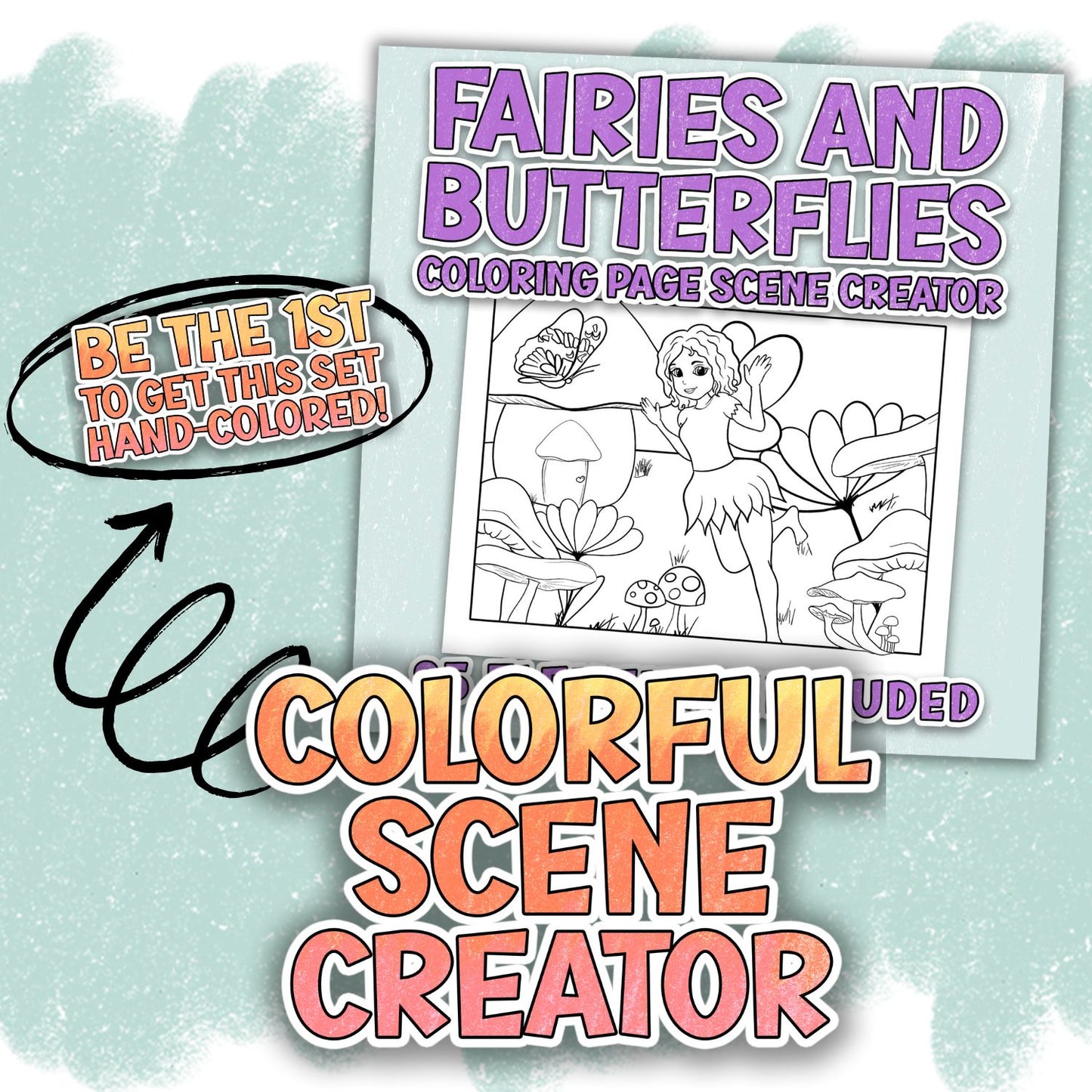 Fairies and Butterflies - Colorful Scene Creator