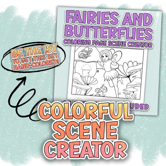 Fairies and Butterflies - Colorful Scene Creator