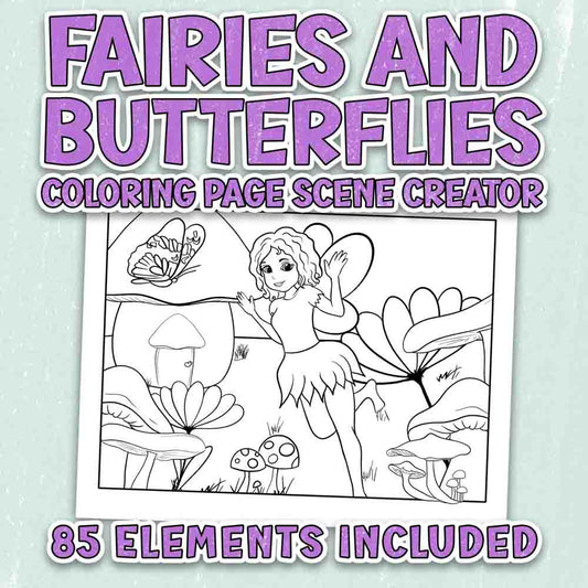 Fairies and Butterflies Scene Creator Set