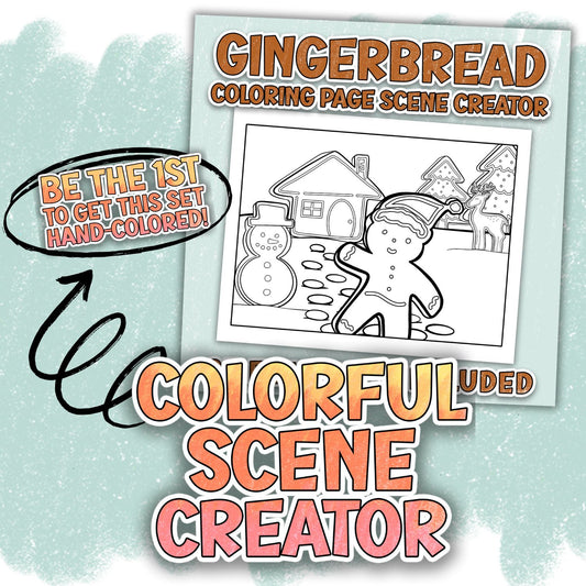 Gingerbread Adventures - Colorful Scene Creator Set