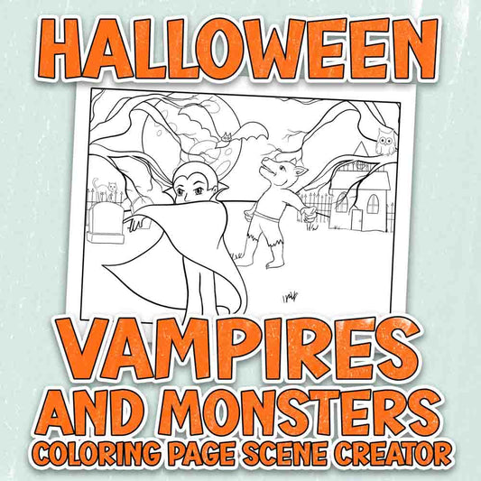 Halloween Vampires and Monsters