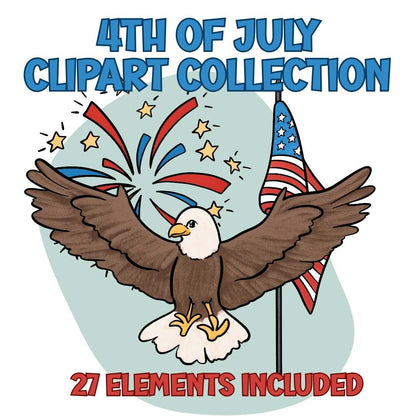 July 4th Mini Clipart Set