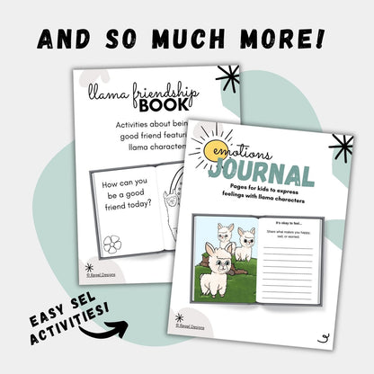 NEW IN SHOP! - Lovable Llamas - Coloring Page Scene Creator
