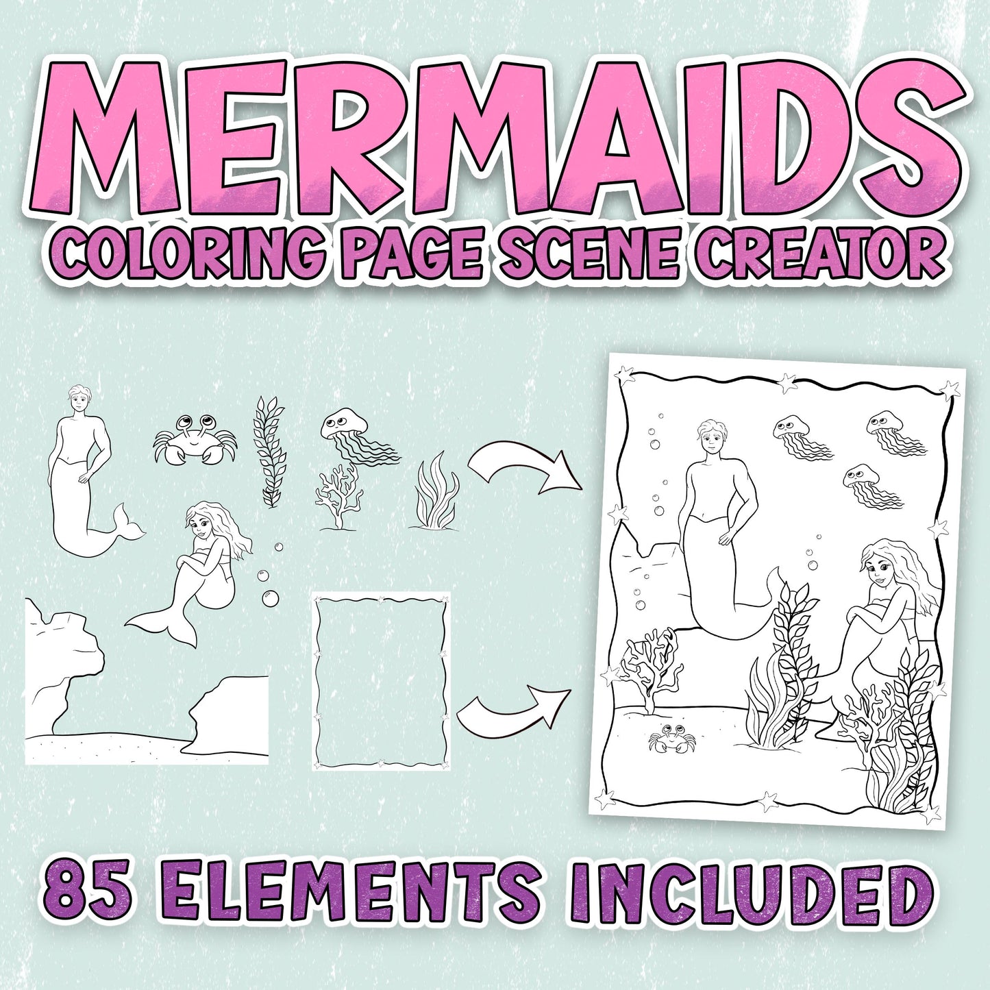 Mermaid Scene Creator Set