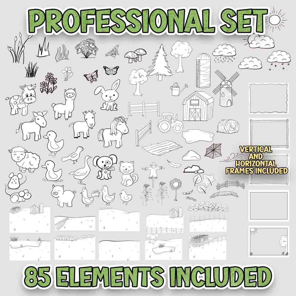 Everyday Animals Scene Creator Bundle