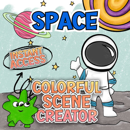 Space - Colorful Scene Creator Set