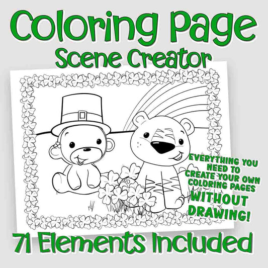 St. Patrick's Day Animals Scene Creator Set