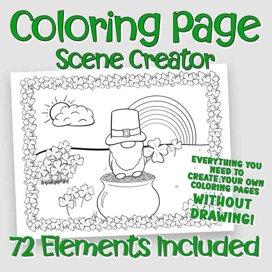 St. Patrick's Day Gnome Scene Creator Set