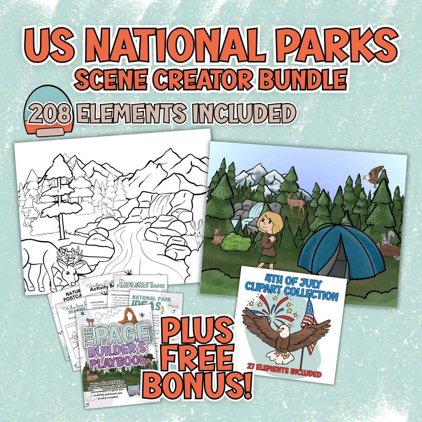 US National Parks Scene Creator Bundle