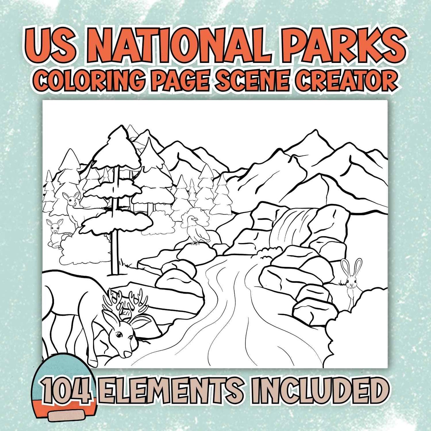 US National Parks Scene Creator Set