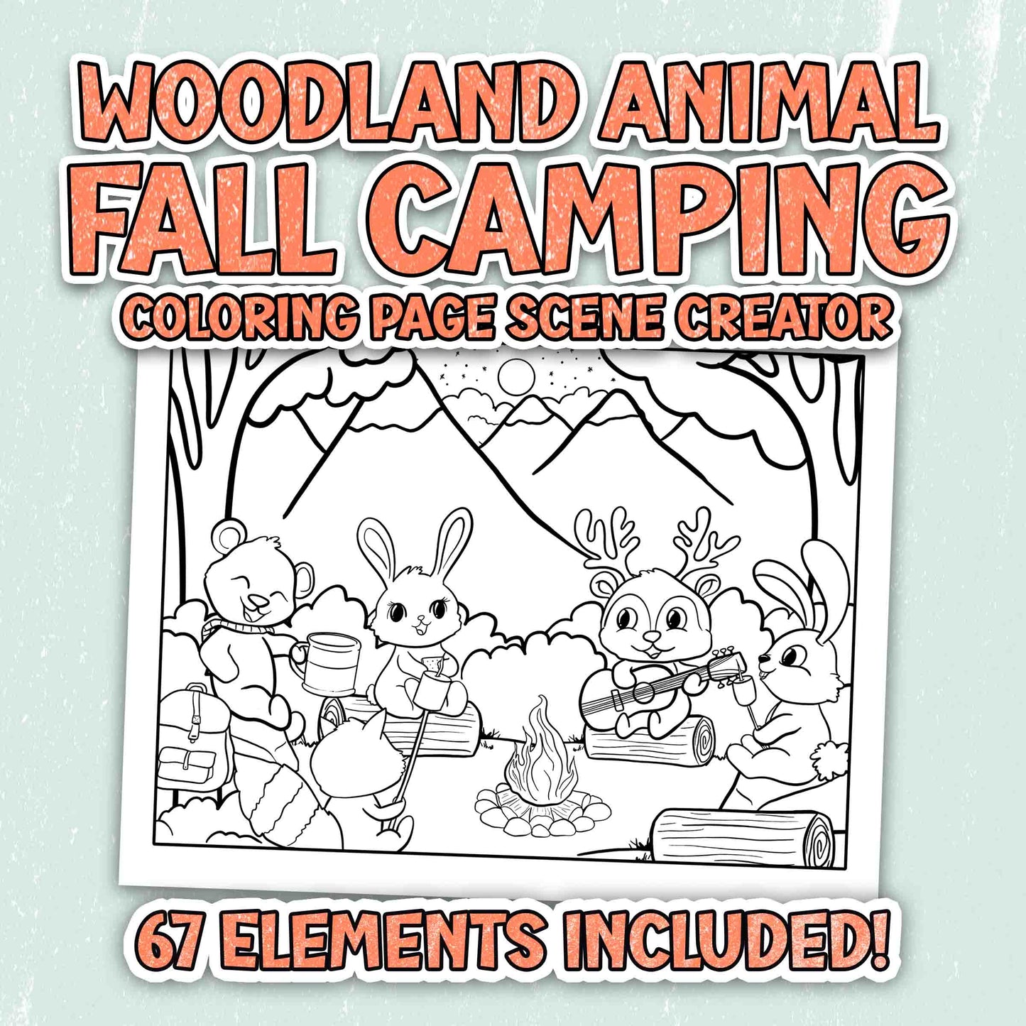 Fall Bundle - Woodland Animal Camping and Turkeys in Disguise