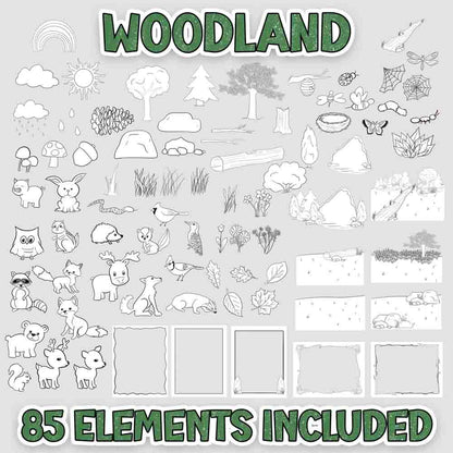 Woodland Animal Scene Creator Set