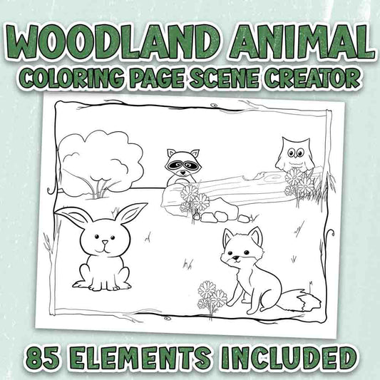Woodland Animal Scene Creator Set