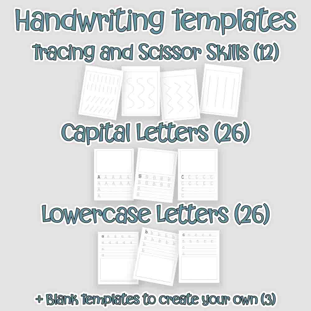 Preschool Handwriting Workbook Template